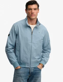 Cotton Blend Harrington Jacket