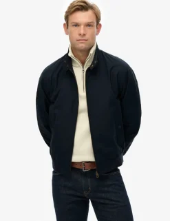 Cotton Blend Harrington Jacket