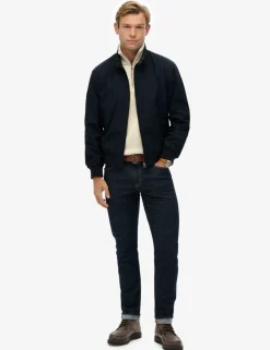 Cotton Blend Harrington Jacket