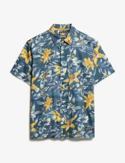 Cotton Blend Hawaiian Shirt