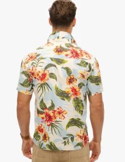 Cotton Blend Hawaiian Shirt