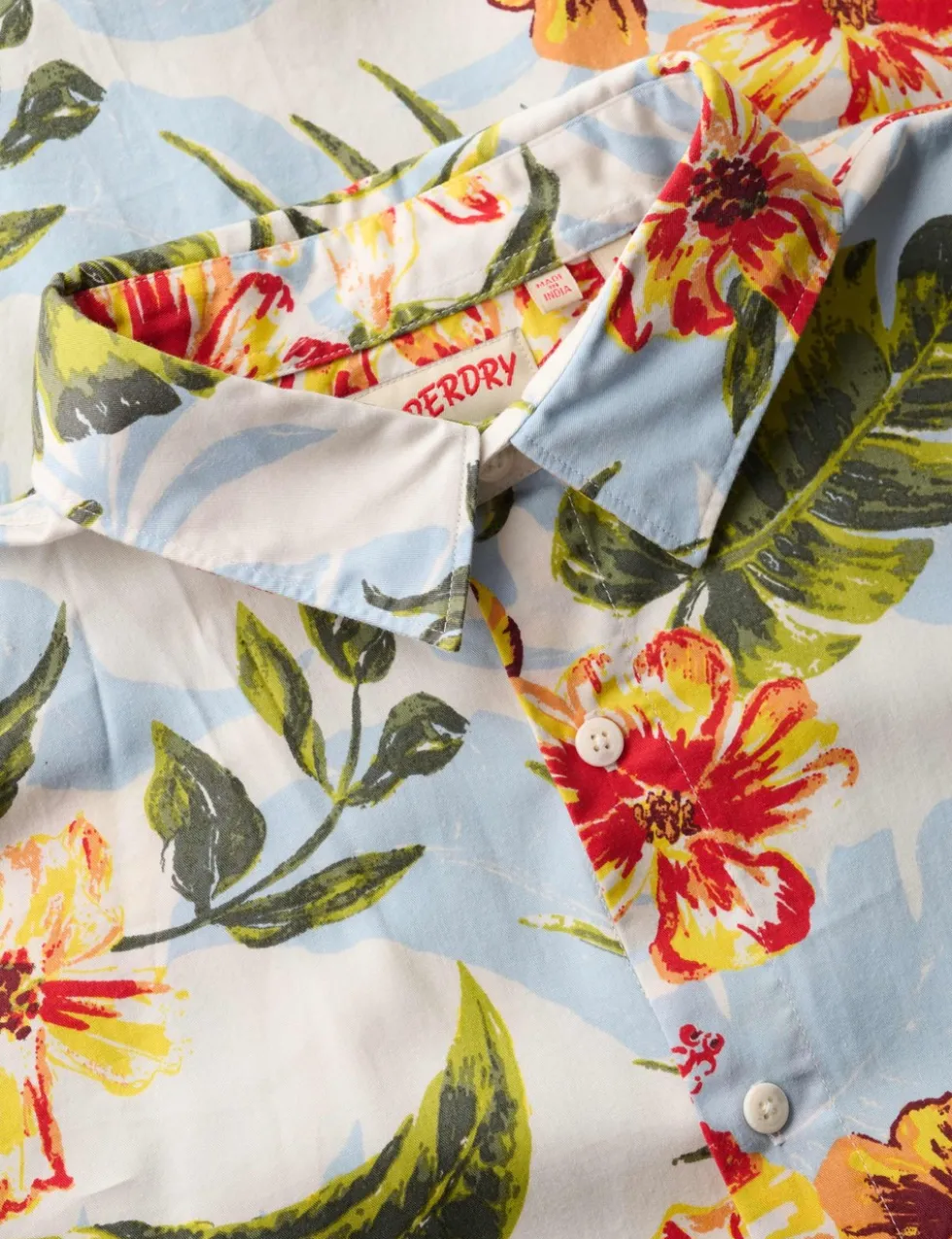 Cotton Blend Hawaiian Shirt