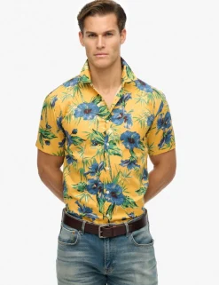 Cotton Blend Hawaiian Shirt