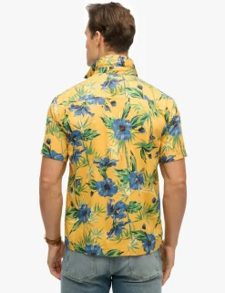 Cotton Blend Hawaiian Shirt