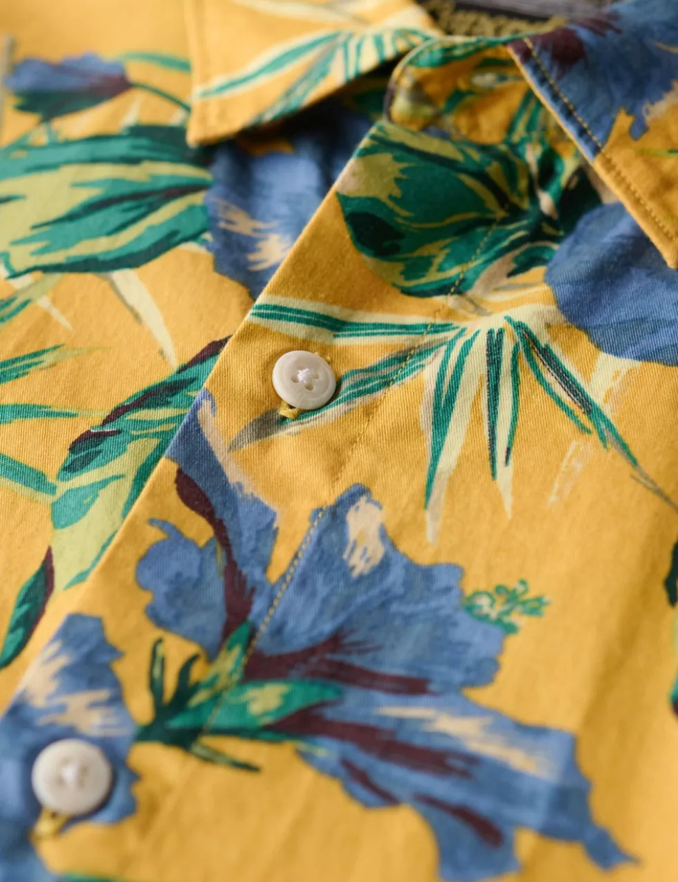 Cotton Blend Hawaiian Shirt