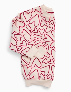 Cotton Blend Heart Sweater (3 Mths-6 Yrs)