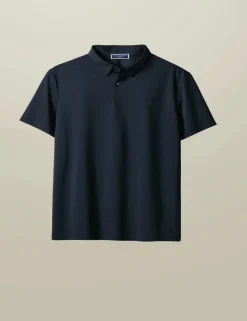 Cotton Blend Jersey Polo Shirt