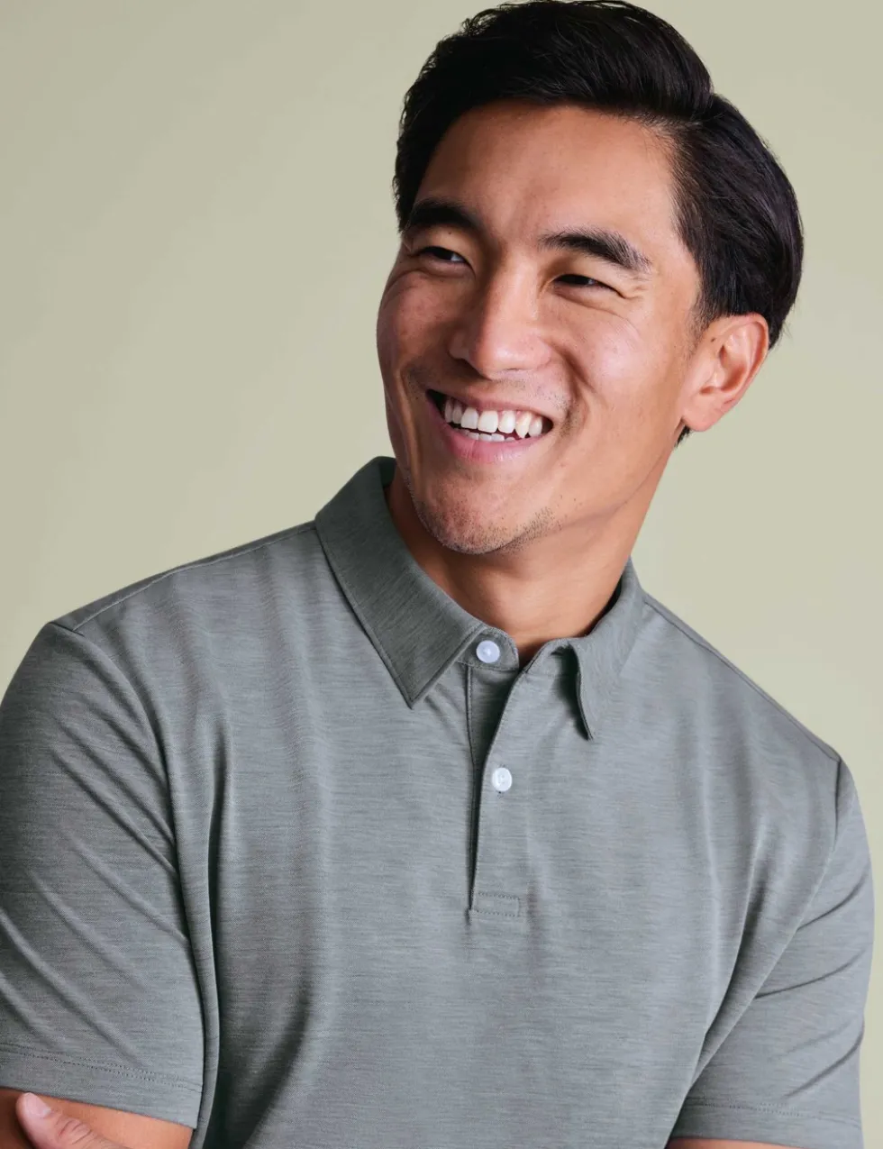 Cotton Blend Jersey Polo Shirt
