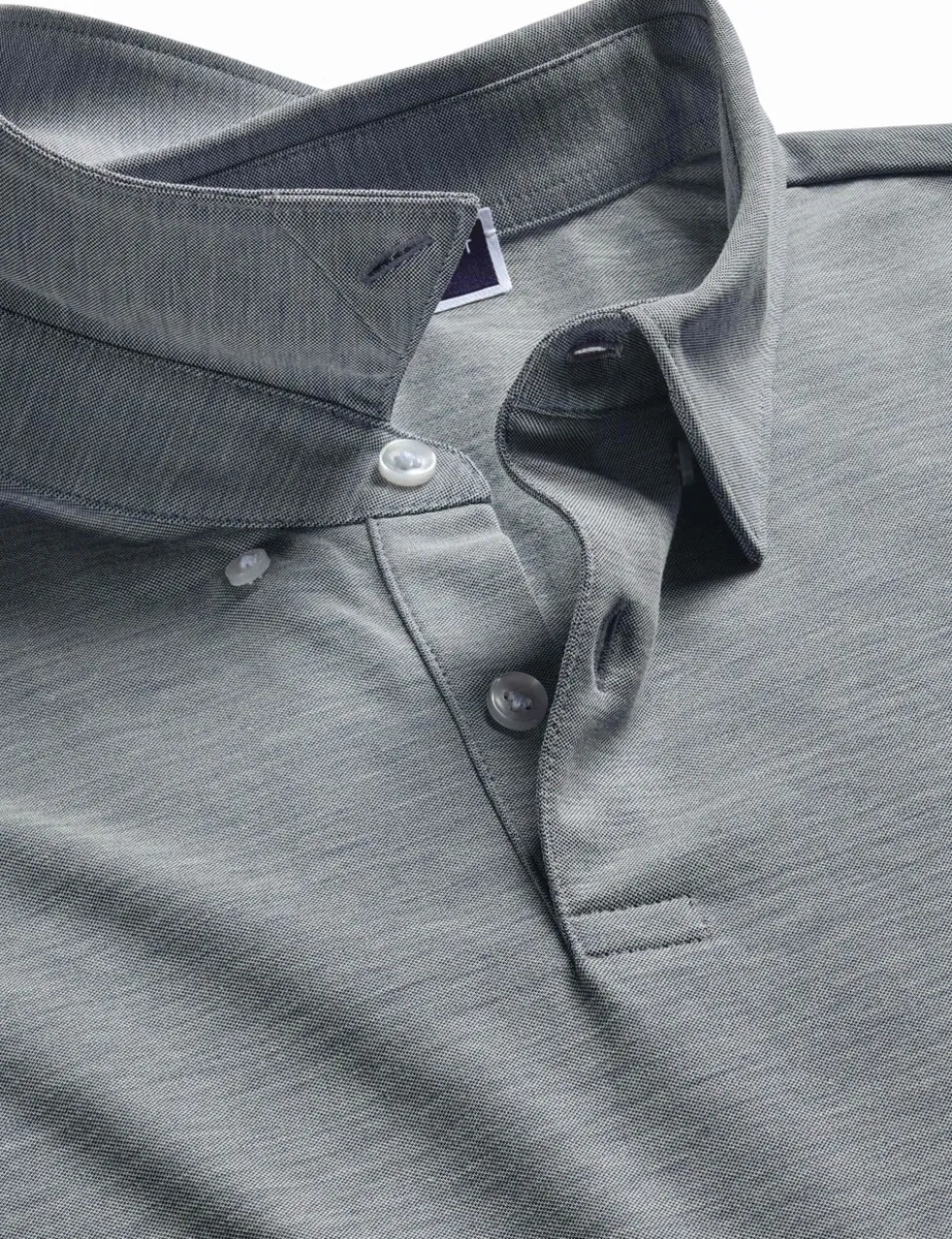 Cotton Blend Jersey Polo Shirt