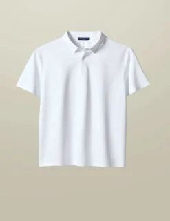 Cotton Blend Jersey Polo Shirt