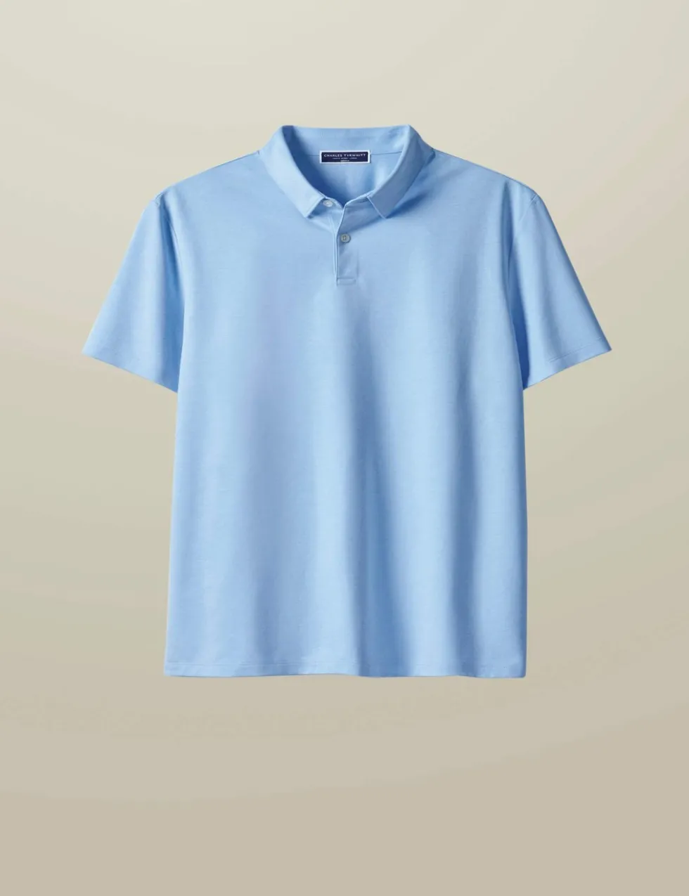 Cotton Blend Jersey Polo Shirt