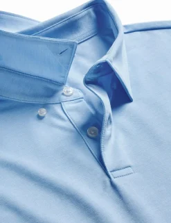 Cotton Blend Jersey Polo Shirt