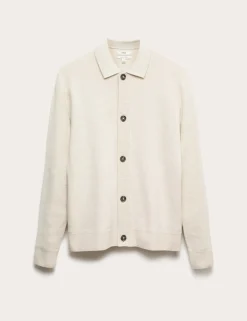 Cotton Blend Knitted Jacket
