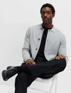 Cotton Blend Knitted Jacket