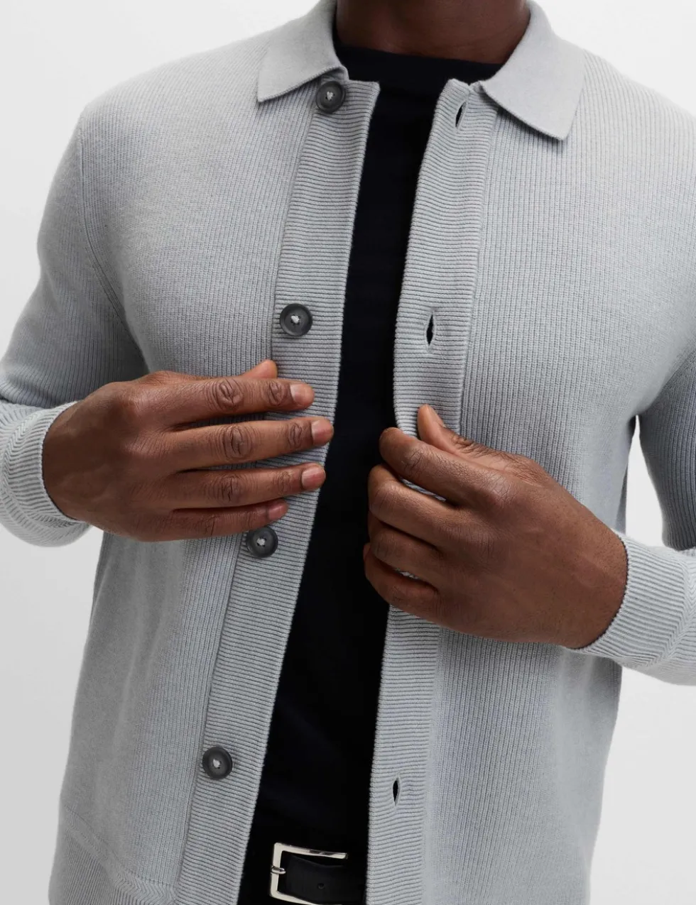 Cotton Blend Knitted Jacket