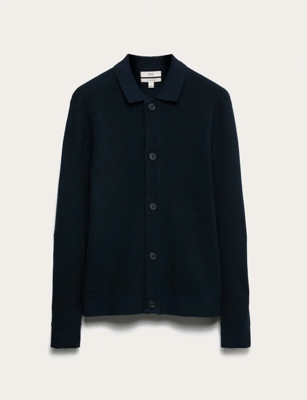 Cotton Blend Knitted Jacket