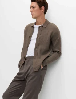 Cotton Blend Knitted Jacket