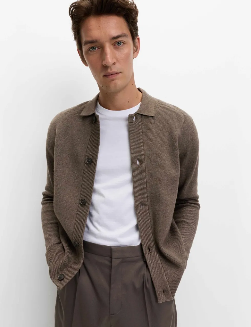 Cotton Blend Knitted Jacket