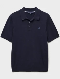 Cotton Blend Knitted Polo Shirt