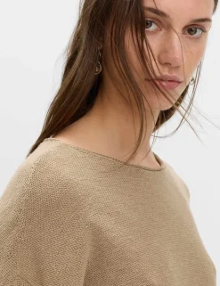Cotton Blend Lace Detail Jumper