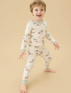 Cotton Blend Monkey Pyjamas (0-6 Yrs)