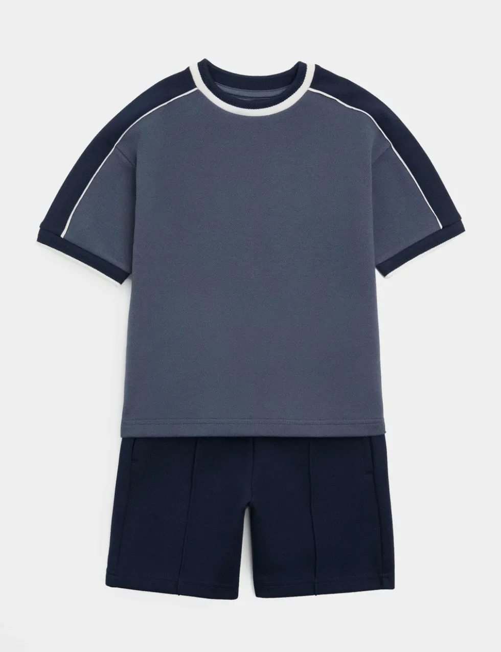 Cotton Blend Pique T-shirt & Short Outfit (2-10 Yrs)