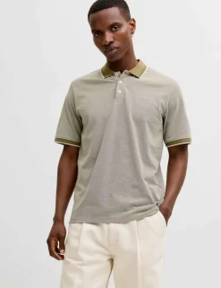 Cotton Blend Polo Shirt