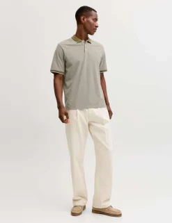 Cotton Blend Polo Shirt