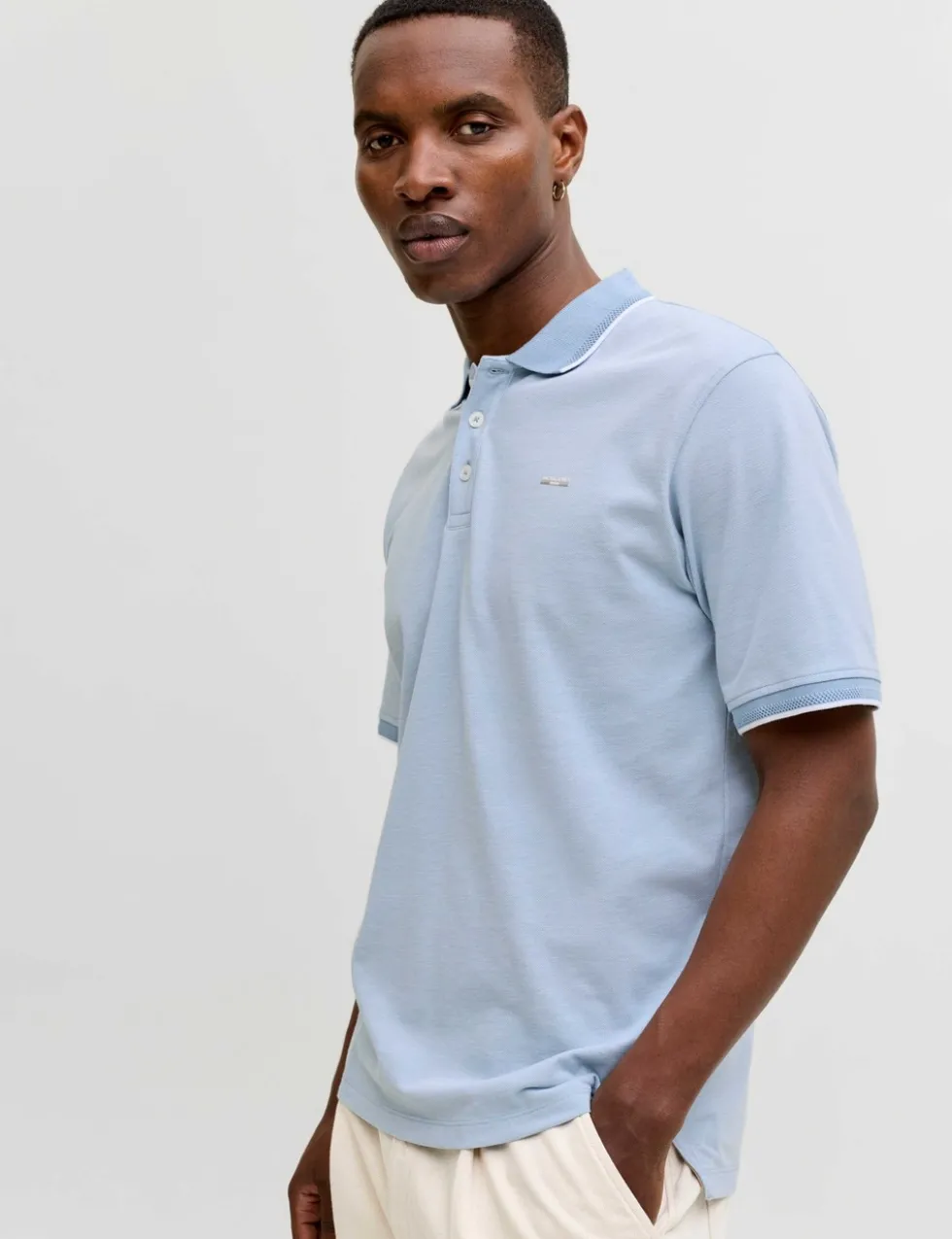 Cotton Blend Polo Shirt