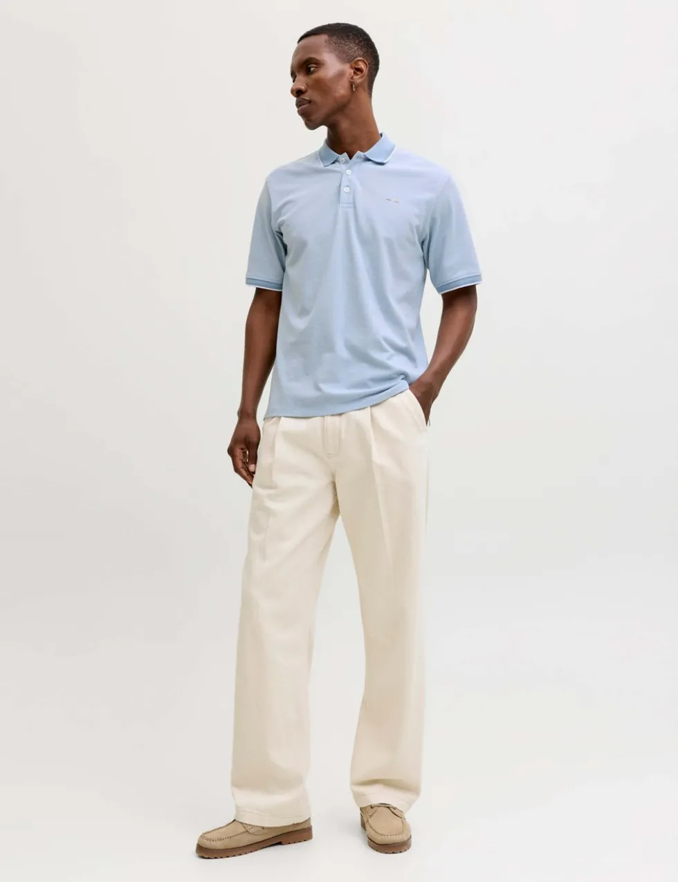 Cotton Blend Polo Shirt