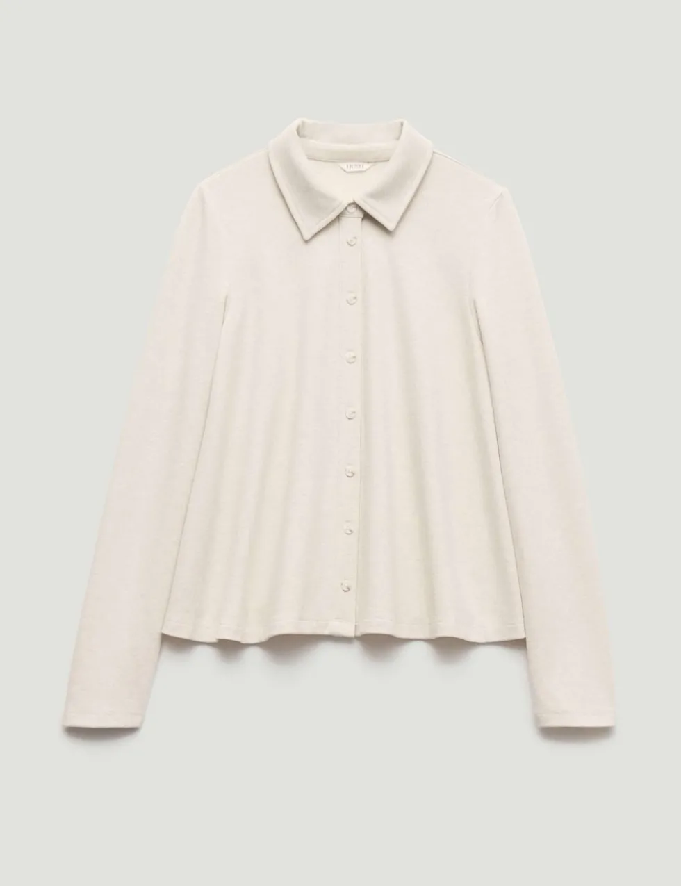 Cotton Blend Polo Top
