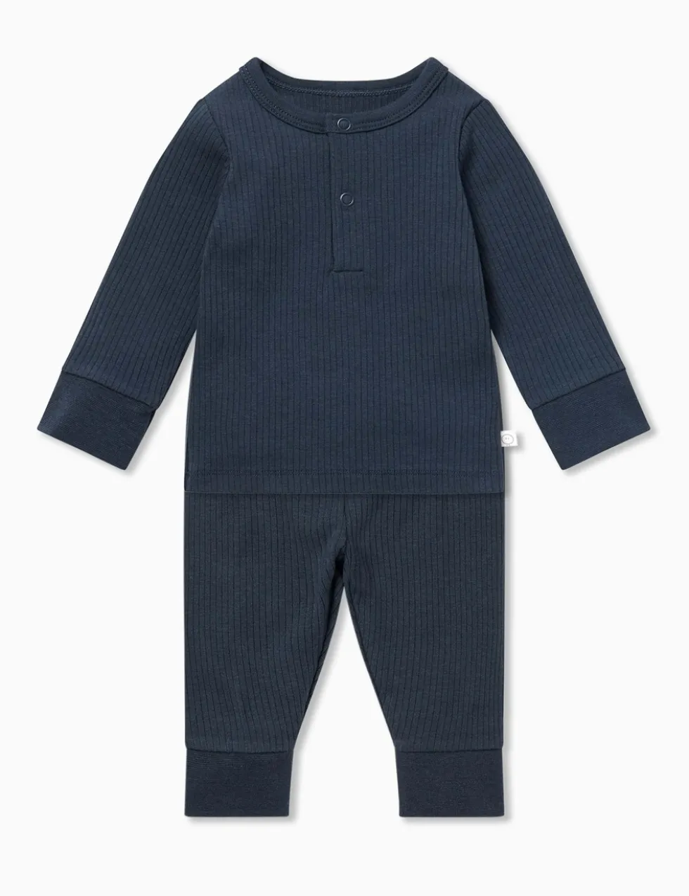 Cotton Blend Ribbed Pyjamas (0-6 Yrs)