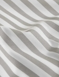 Cotton Blend Simple Stripe Bedding Set
