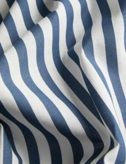 Cotton Blend Striped Bedding Set