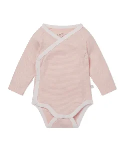 Cotton Blend Striped Bodysuit (7lbs-24 Mths)
