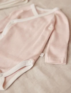 Cotton Blend Striped Bodysuit (7lbs-24 Mths)