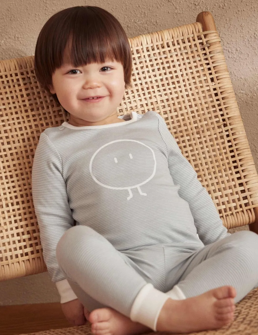 Cotton Blend Striped Pyjamas (6 Mths-6 Yrs)