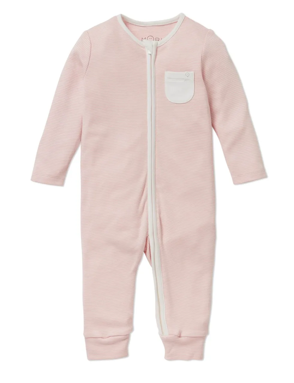 Cotton Blend Striped Sleepsuit (0-24 Mths)