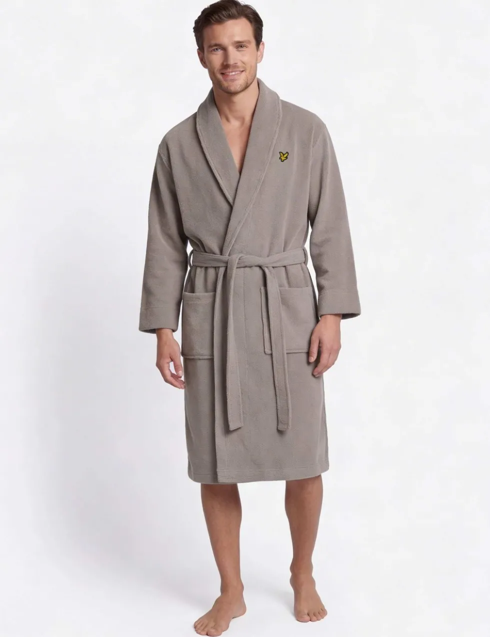 Cotton Blend Towelling Dressing Gown