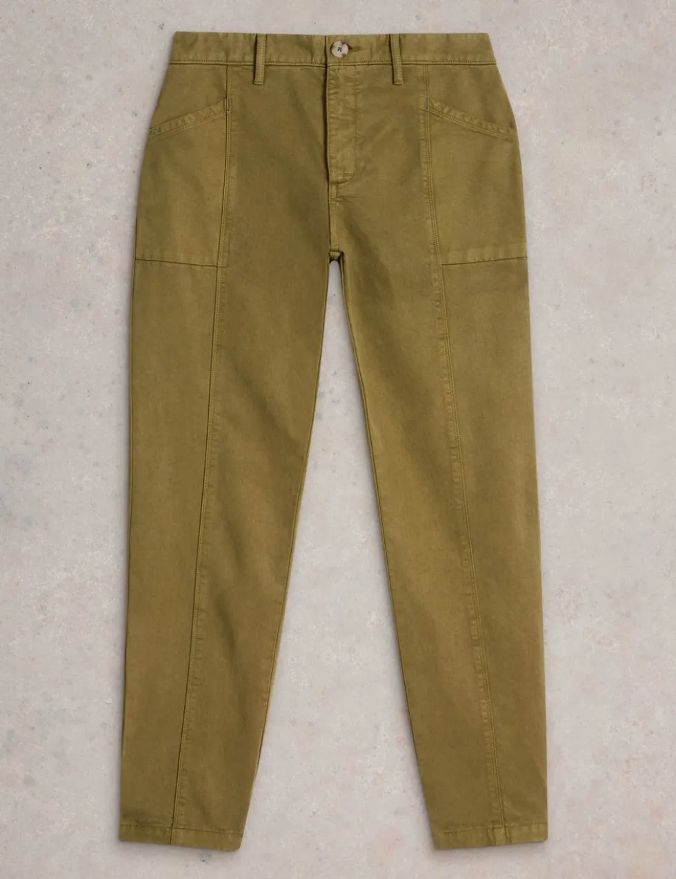 Cotton Blend Trousers