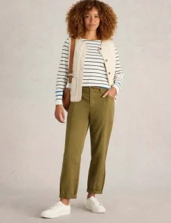 Cotton Blend Trousers