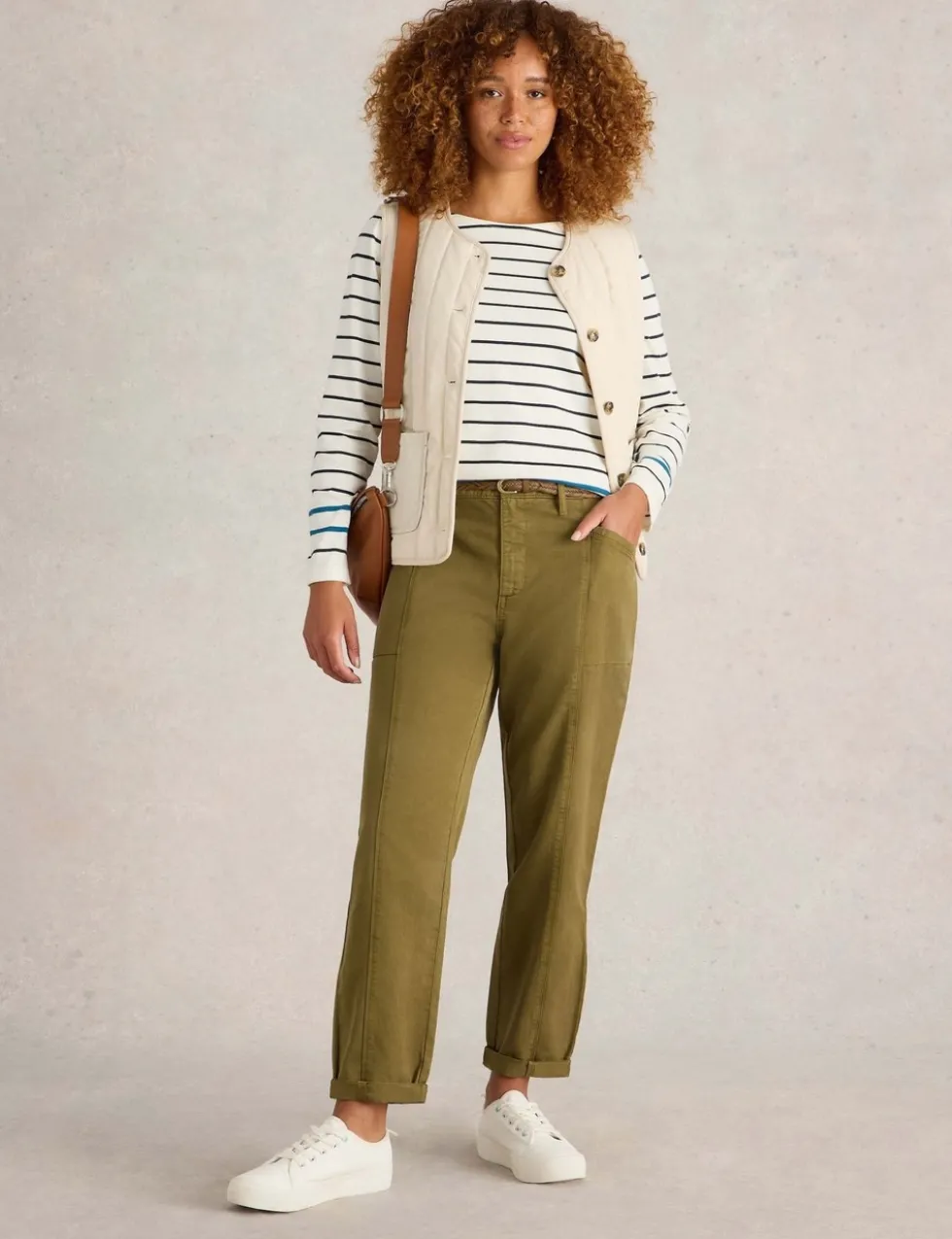 Cotton Blend Trousers