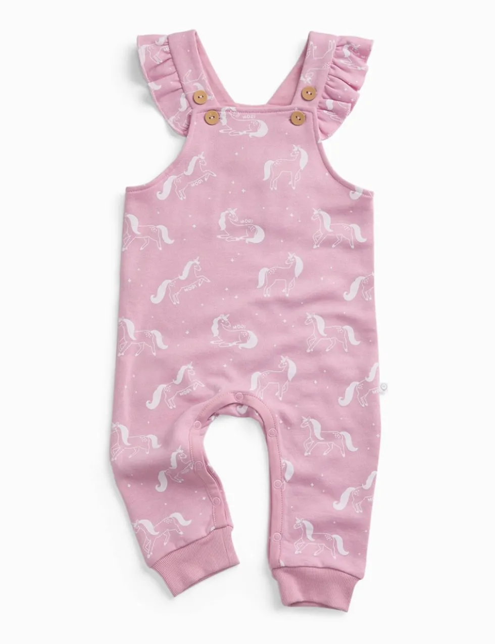 Cotton Blend Unicorn Frill Dungarees (3-3 Yrs)