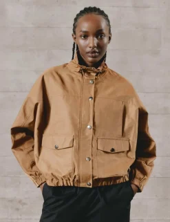 Cotton Blend Utility Jacket