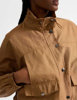Cotton Blend Utility Jacket