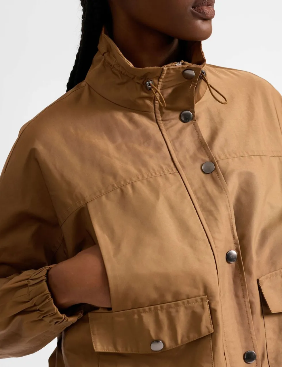 Cotton Blend Utility Jacket