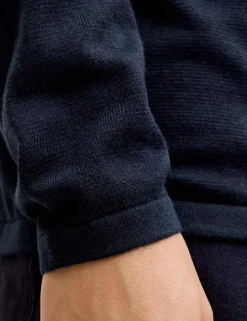 Cotton Blend Zip Up Cardigan