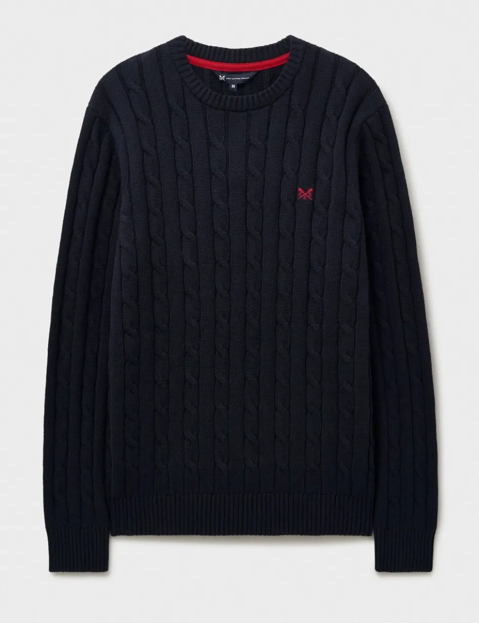 Cotton Cable Crew Neck Jumper