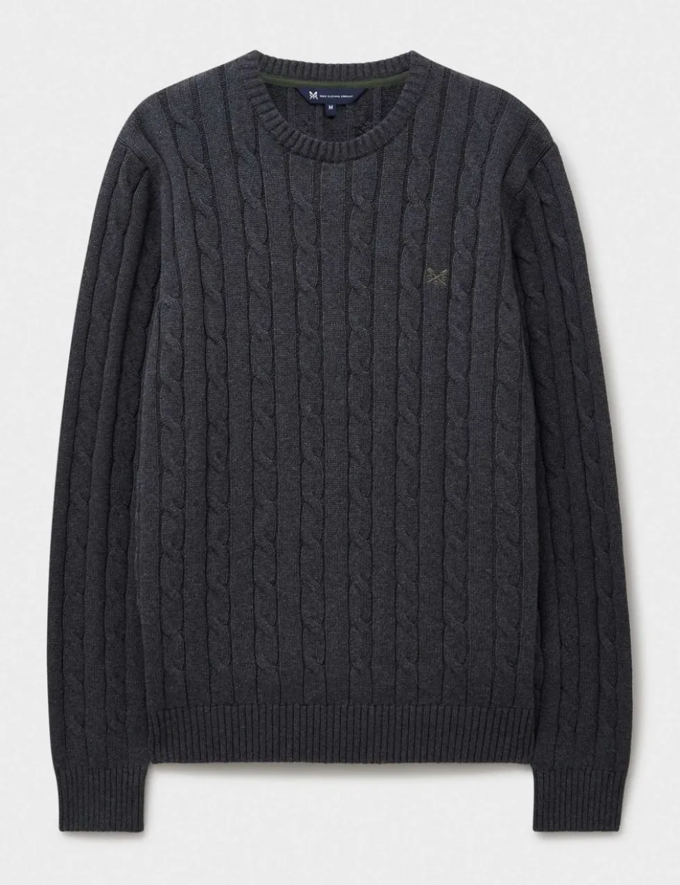 Cotton Cable Crew Neck Jumper
