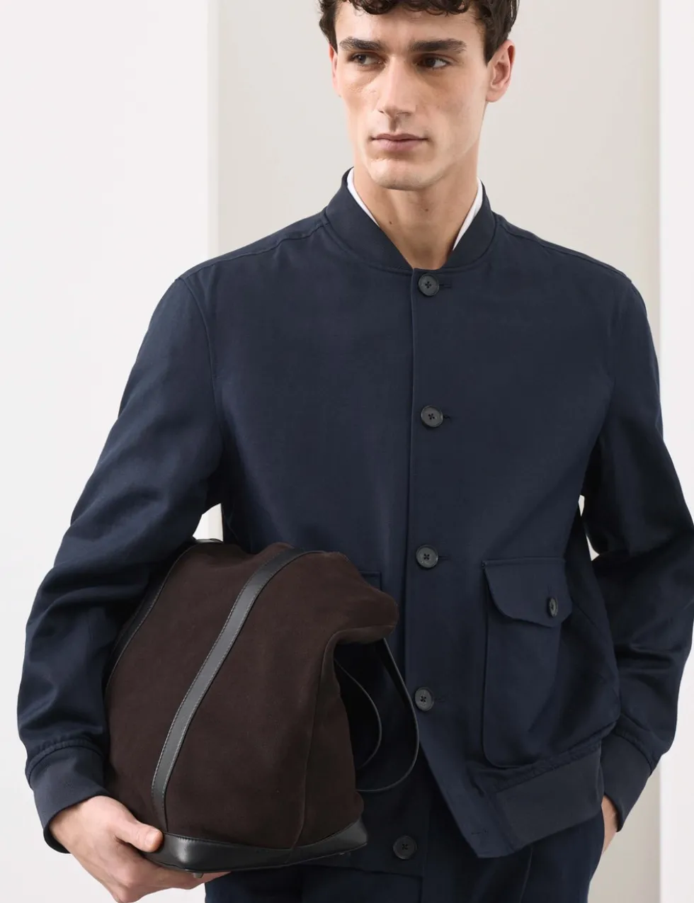 Cotton Linen Blend Bomber